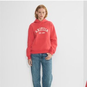 Aritzia Bold Red Hoodie for Women
